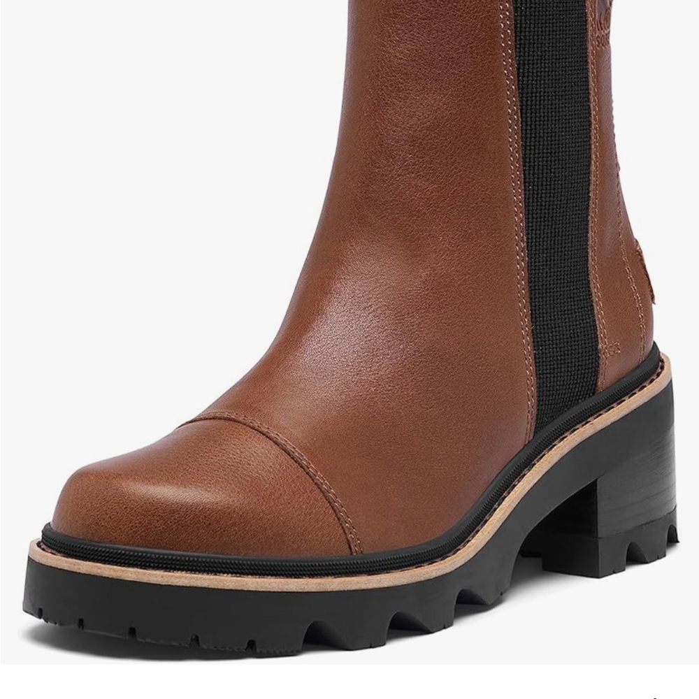 Sorel Brown Heeled Boots with Chunky Sole